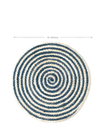 Load image into Gallery viewer, Kata Spiral Placemat - Blue (Set of 4)
