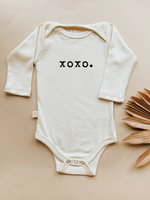 Load image into Gallery viewer, Xoxo. Organic Baby Bodysuit Long Sleeve
