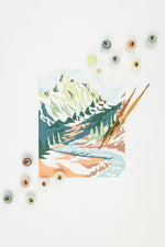 Load image into Gallery viewer, Mountainscape | 8x10 paint-by-number kit
