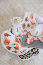 Load image into Gallery viewer, Welcome Baby Girl - Peaches &amp; Lamb Gift Basket
