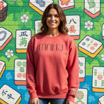 Load image into Gallery viewer, Embroidered Mahjong Crewneck Sweatshirt
