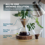 Load image into Gallery viewer, Pour Over Coffee Maker with Filter - 500ml/17oz
