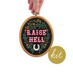 Load image into Gallery viewer, Raise Hell Cross Stitch Kit
