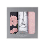 Load image into Gallery viewer, London, Paris, New York Swaddle 3 Pack
