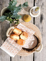 Load image into Gallery viewer, Bread Warmer &amp; Basket Gift Set with Tea Towel - Bird Oval
