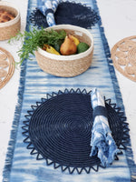 Load image into Gallery viewer, Tie Dyed Cotton Napkins - Indigo Blue (Set of 4)
