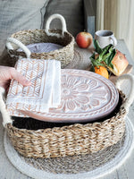 Load image into Gallery viewer, Bread Warmer &amp; Basket Gift Set with Tea Towel - Flower
