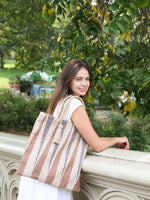 Load image into Gallery viewer, Maja Jute Tote Bag | Handwoven and Naturally Dyed

