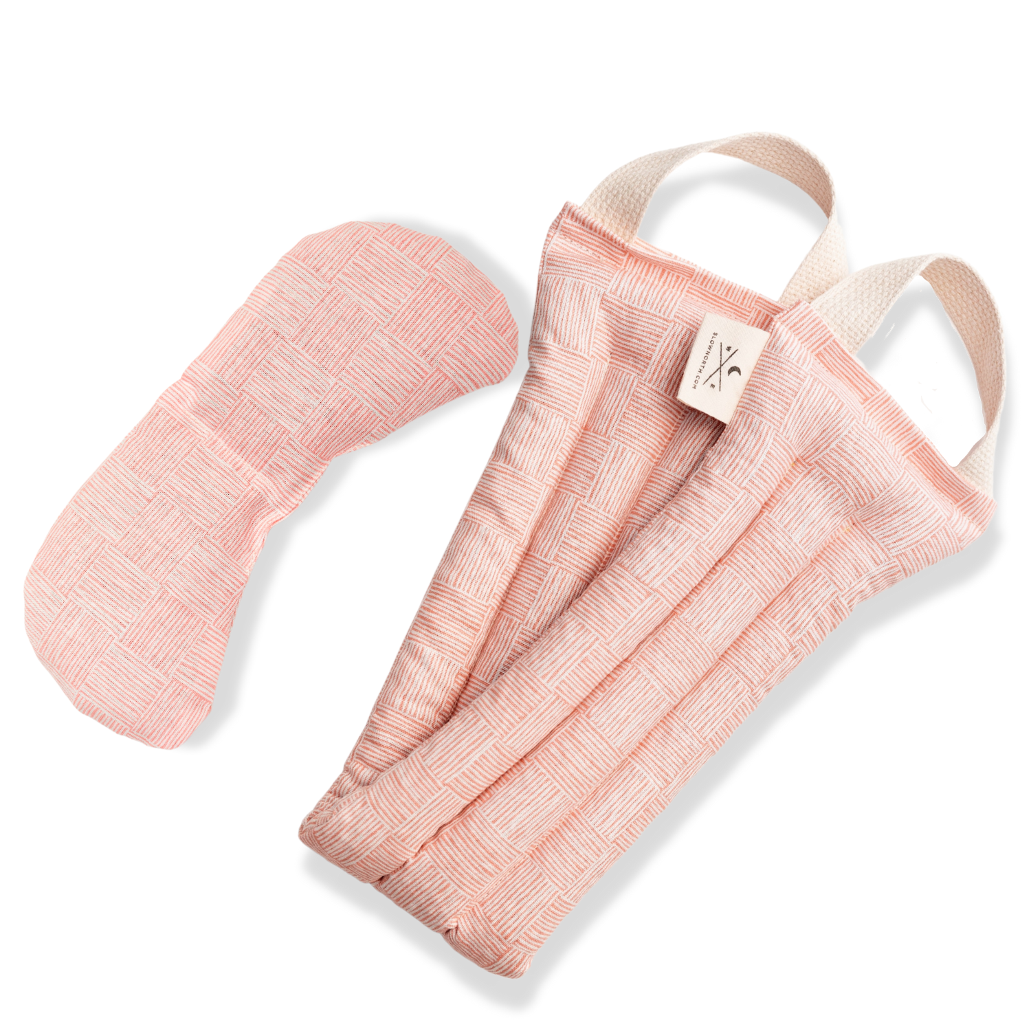 Eye Mask + Neck Wrap Bundle - Pink Pampas