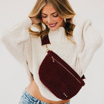 Load image into Gallery viewer, Suede Westlyn Woven Crossbody Bag
