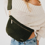 Load image into Gallery viewer, Suede Westlyn Woven Crossbody Bag
