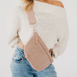 Load image into Gallery viewer, Suede Westlyn Woven Crossbody Bag
