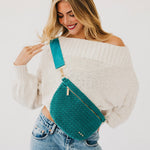 Load image into Gallery viewer, Suede Westlyn Woven Crossbody Bag
