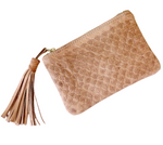 Load image into Gallery viewer, Handmade Leather Clutch with Tassel

