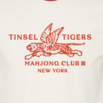 Load image into Gallery viewer, Tinsel Tigers Mahjong Ringer T-Shirt
