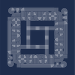 Load image into Gallery viewer, Mahjong Groovy Game Cloth
