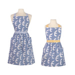 Load image into Gallery viewer, Apron Set Bird Pattern - Toddler and Adult Sized Apron Set
