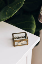Load image into Gallery viewer, Small Star Box - Etched Glass and Brass
