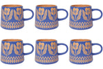 Load image into Gallery viewer, Set of 6 Teppi Imprint Mugs
