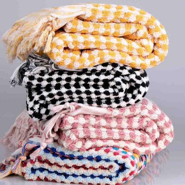 Pom Pom Beach Towel | Oversized Bath Towel