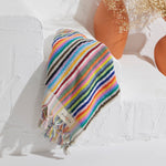 Load image into Gallery viewer, Stripe Bubble Handloomed Turkish Hand Towels 17x38" Bohemian
