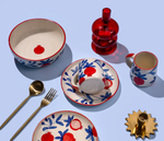 Load image into Gallery viewer, Set of Four Pomegranate Coffee Mugs
