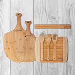 Load image into Gallery viewer, Bamboo Kitchen Collection Bundle - Two Pizza Peels, Cutting Board, and Knife Strip
