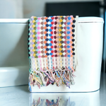 Load image into Gallery viewer, Pompom Bubble Handloomed Turkish Hand Towels farmhouse decor
