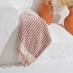 Load image into Gallery viewer, Stripe Bubble Handloomed Turkish Hand Towels 17x38" Bohemian
