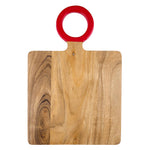 Load image into Gallery viewer, Wood Board with Enamel Handle - Small - Red

