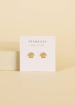Load image into Gallery viewer, Seashell Gold Earrings
