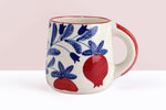 Load image into Gallery viewer, Set of Four Pomegranate Coffee Mugs
