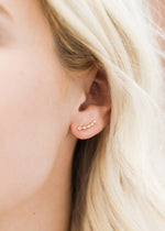 Load image into Gallery viewer, Gold Crawler Earrings
