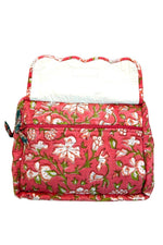 Load image into Gallery viewer, Set of 3 Hand Block Printed Cosmetic and Toiletry Bags
