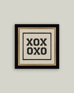 Load image into Gallery viewer, XOXO Framed Antique Print | 8 x 8 Framed Print in Handcrafted Frame
