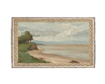 Load image into Gallery viewer, Beach Near Etretat Framed Antique Art
