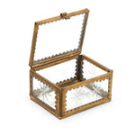 Load image into Gallery viewer, Small Star Box - Etched Glass and Brass

