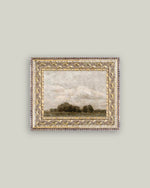 Load image into Gallery viewer, Tree and Cloud Landscape Framed Antique Art | 8 x 10 Framed Print
