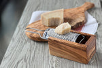 Load image into Gallery viewer, Italian Olivewood Box Cheese Grater
