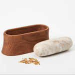 Load image into Gallery viewer, Belfort Oak Mortar and Marble Pestle
