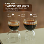 Load image into Gallery viewer, Dual shot espresso glasses (Set of 2)
