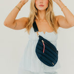Load image into Gallery viewer, Jolie Puffer Crossbody Bag | Quilted Fanny Pack
