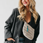 Load image into Gallery viewer, Jolie Puffer Crossbody Bag | Quilted Fanny Pack
