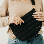 Load image into Gallery viewer, Jolie Puffer Crossbody Bag | Quilted Fanny Pack
