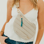Load image into Gallery viewer, Jolie Puffer Crossbody Bag | Quilted Fanny Pack
