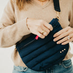 Load image into Gallery viewer, Jolie Puffer Crossbody Bag | Quilted Fanny Pack
