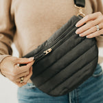 Load image into Gallery viewer, Jolie Puffer Crossbody Bag | Quilted Fanny Pack
