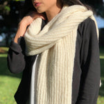 Load image into Gallery viewer, Chunky Snow Knit Alpaca Scarf
