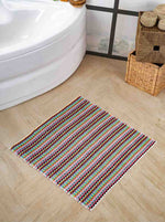 Load image into Gallery viewer, Pom Pom Luxurious Striped Bath Mat
