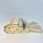 Load image into Gallery viewer, Creamy White Plaid Scarf
